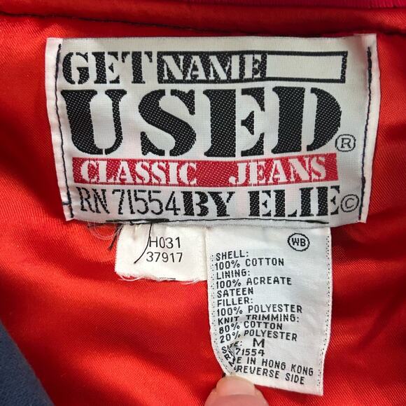 RARE Vintage Get Used by Elie Joker Is Wild Bomber Jacket / Men’s Medium - - Picture 6 of 6